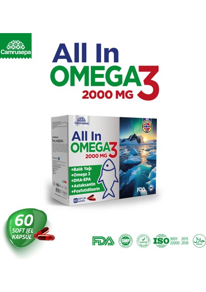 All In Omega 3 2000 MG | 60 Tablet