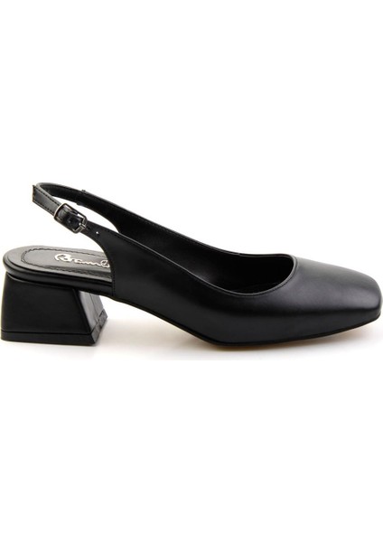 Siyah Kadın Klasik Topuklu Ayakkabı K01823122709
