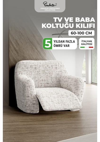 Lazboy Koltuk Koruma Kılıfı Tv ve Baba Koltuk Kılıfı Lazboy Koltuk Örtüsü - Beyaz
