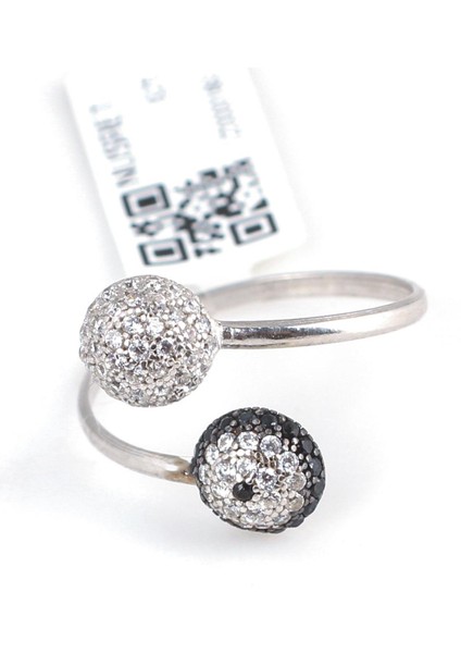 925 Ayar Gümüş Yarım Toplu Yüzük modelleri