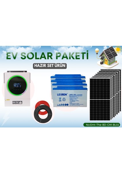 Tarımsal Sulama Paketi 2 Hp Pompa Buzdolabı Çamaşır Makinesi Güneş Enerjili