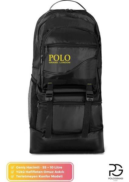 Orijinal Körüklü Ortopedik Konfor Modeli Çok Gözlü Gezi Seyahat Yürüyüş Dağcı Kamp Spor Sırt Çantası