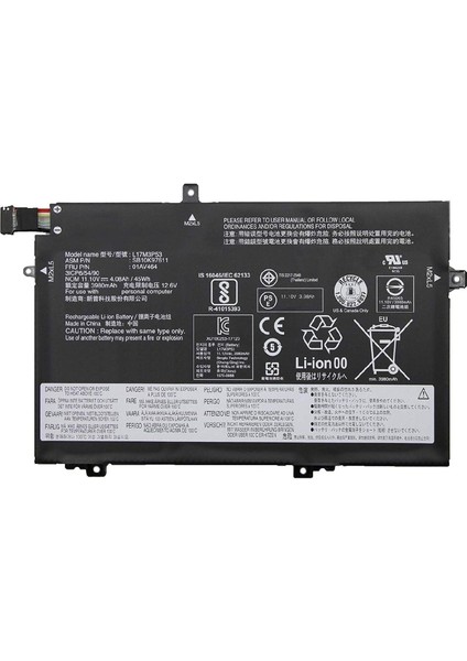 Thinkpad L17C3P52 L17L3P52 L17M3P53 L17M3P54 - L480 L490 L580 L590 L14 L15 Orjinal Notebook Batarya (4100 Mah 11.1 V) Outlet