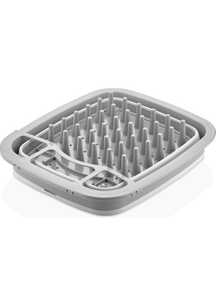 Qlux L806 Katlanabilir Badya Bulaşıklık - Gri - 9 Litre