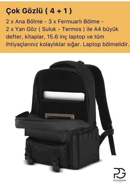 Orijinal Unisex Çok Gözlü Geniş Hacimli Ortopedik Su Geçirmez Spor Kurs Laptop Seyahat Sırt Çantası modelleri