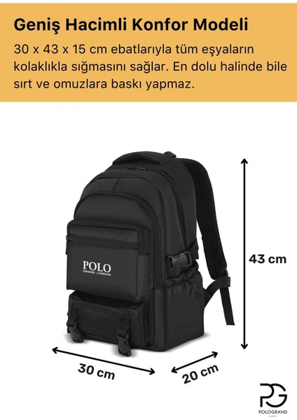 Orijinal Unisex Çok Gözlü Geniş Hacimli Ortopedik Su Geçirmez Spor Kurs Laptop Seyahat Sırt Çantası fırsatları
