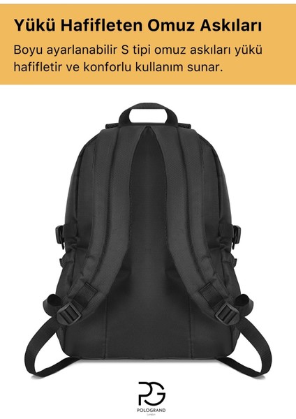 Orijinal Unisex Çok Gözlü Geniş Hacimli Ortopedik Su Geçirmez Spor Kurs Laptop Seyahat Sırt Çantası indirimleri