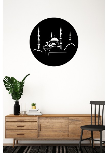 35 cm Camii Silueti Tablo – 3 mm Ahşap Mdf