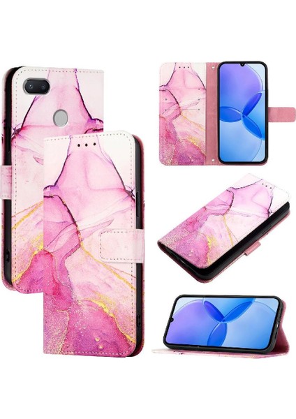 Xiaomi Redmi 6/6A Kılıf 360 Tam Kaplar Deri Marble Kapaklı Cüzdan Standlı Kartvizitli Kopçalı Kapak Kartlıklı (Yurt Dışından)