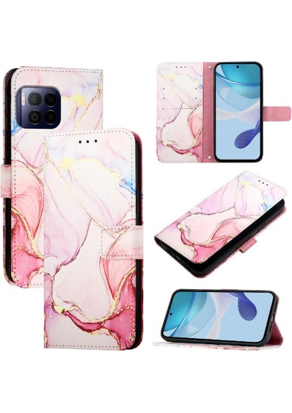 T-Mobile T Phone 2 Pro 5g Kılıf 360 Tam Kaplar Deri Marble Kapaklı Cüzdan Standlı Kartvizitli Kopçalı Kapak Kartlıklı (Yurt Dışından)