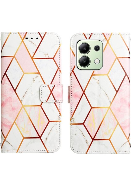 Xiaomi Redmi Note 13 4g Kılıf 360 Tam Kaplar Deri Marble Kapaklı Cüzdan Standlı Kartvizitli Kopçalı Kapak Kartlıklı (Yurt Dışından)