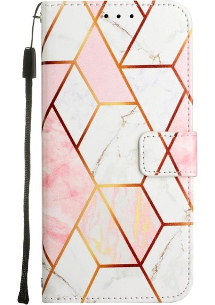 Xiaomi 10 Lite 5g Kılıf 360 Tam Kaplar Deri Marble Kapaklı Cüzdan Standlı Kartvizitli Kopçalı Kapak Kartlıklı (Yurt Dışından)
