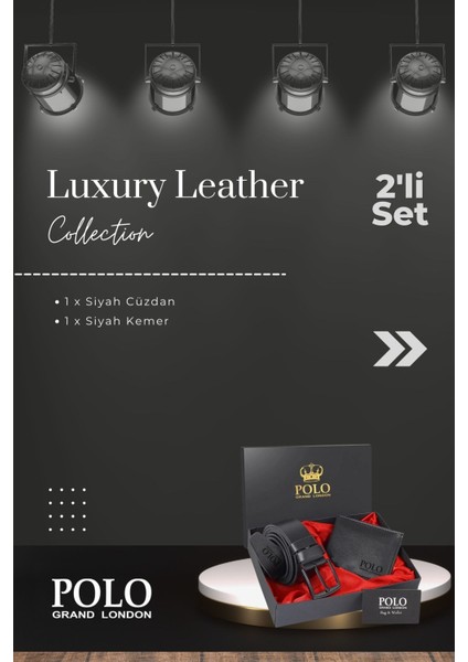 Orijinal Erkek Özel Hediye Kutulu 2'li Set Babalar Günü Hediyesi Hediyelik Deri Kemer Cüzdan Seti modelleri