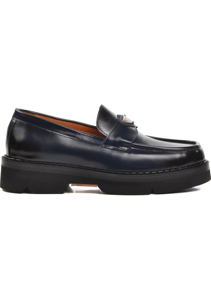 Lacivert Açma Erkek Loafer Ayakkabı Premium