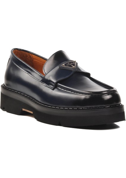 Lacivert Açma Erkek Loafer Ayakkabı Premium