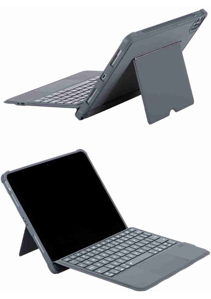 iPad Air 11 Uyumlu 4/5 Nesil M2/m3 Ledli 360° Manyetik Standlı Touchpadli Katanya Klavyeli Kılıf fırsatları
