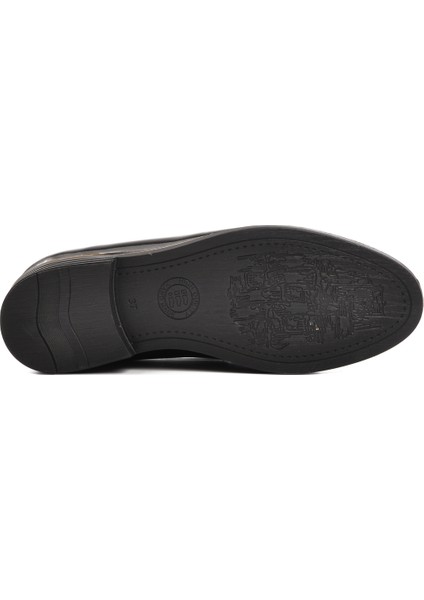 Siyah Rugan Erkek Loafer Ayakkabı