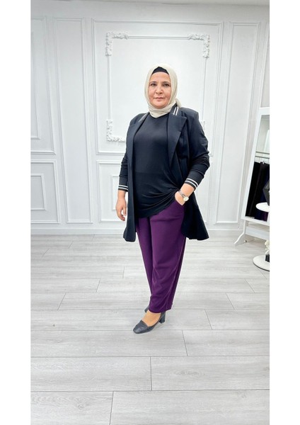 Büyük Beden Krep Kumaş Şalvar Pantolon fiyatları