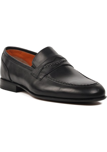 Siyah Erkek Loafer Ayakkabı Premium