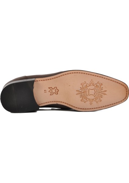 Kahve Hakiki Deri Erkek Loafer Ayakkabı Premium indirimleri
