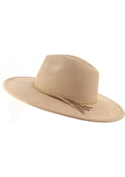Unisex Kovboy Şapkası, Uzun Çeperli Şapka, Şapka, Kovboy Şapkası, Western Şapka