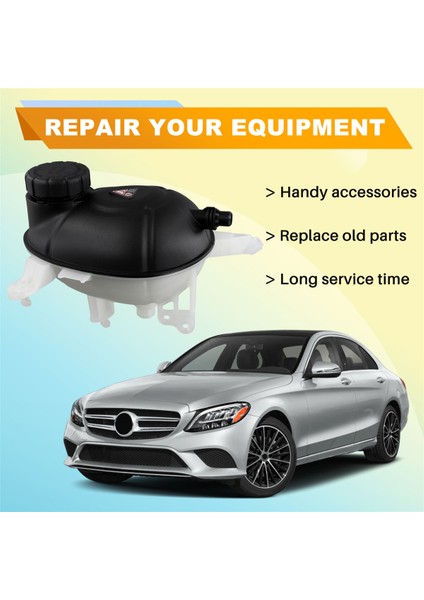 A2055000049 Mercedes Benz E400 C300 C350E C400 C450 C43 E43 Amg Için Araba Motor Soğutma Suyu Genleşme Tankı 2055000049 (Yurt Dışından)