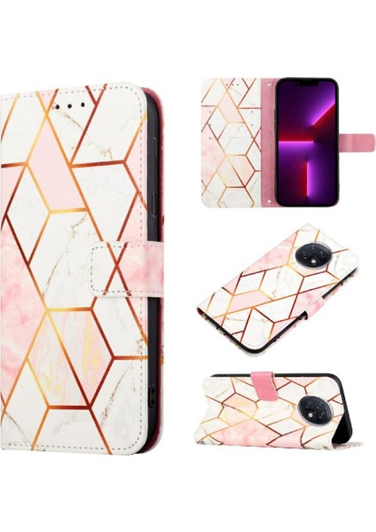 Xiaomi Redmi Note 9t Kılıf 360 Tam Kaplar Deri Marble Kapaklı Cüzdan Standlı Kartvizitli Kopçalı Kapak Kartlıklı (Yurt Dışından)