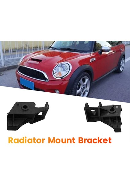 1 Çift Araba Radyatör Montaj Braketi 17112751341 17112751342 Bmw Mini R55 R56 R57 R58 R59 R60 R61 Su Tankı Tutucu (Yurt Dışından)