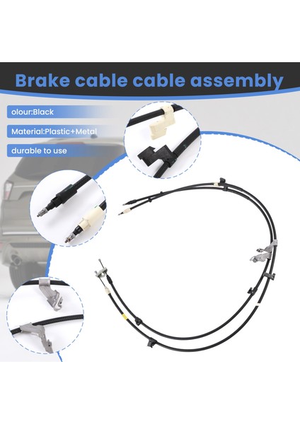 Araba Arka Fren Kablosu Kement Montajları CV61-2A603-AE CV61-2A603-AD Ford Kuga 2013-2021 Park Kablosu CV612A603AE (Yurt Dışından)