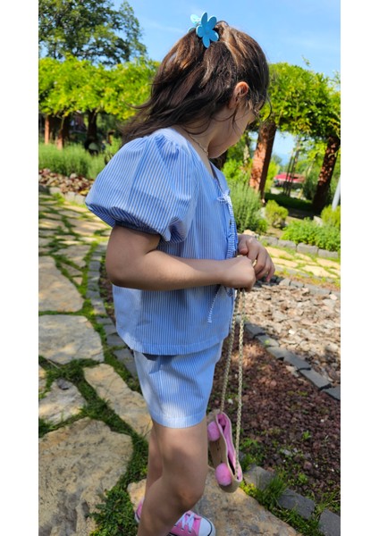 Mavi Bağcıklı Pamuklu Takım fırsatları