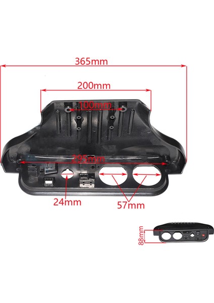 50CC 70CC 90CC 110CC 125CC 150CC 250CC Atv Kart Arazi Motosikleti Atv Motosikleti Alet Çantası Için Çok Işlevli Gösterge Paneli (Yurt Dışından) indirimleri