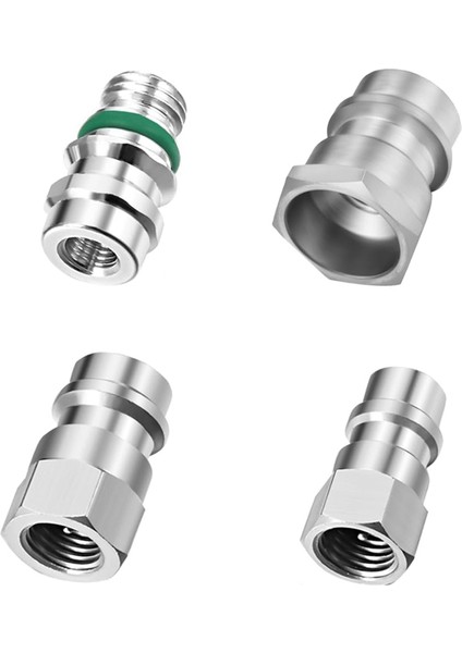 4 Parçalı VA-LH11 A/c R-12'den R-134A'YA Dönüştürme Adaptörü Bağlantı Parçası 1/4 Sae Dişli Düşük Yüksek Taraf Dönüşümü Için (Yurt Dışından) fırsatları