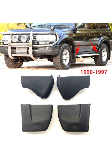 Araba Ön Sol Yan Kapı Adım Plakası Ayar Kapağı Ayak Pedalı Koruma Kapağı Toyota Land Cruiser Için LC80 1990-1997 (Yurt Dışından)
