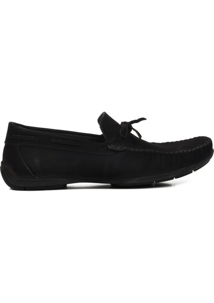 Siyah Nubuk Erkek Loafer Ayakkabı