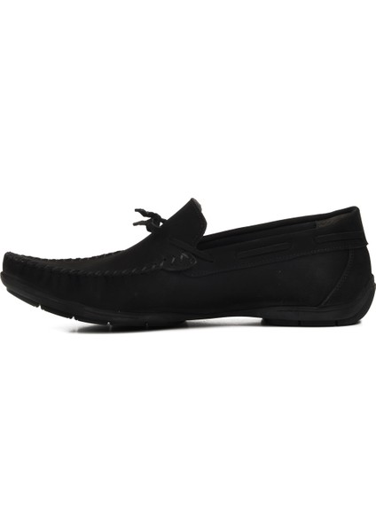 Siyah Nubuk Erkek Loafer Ayakkabı