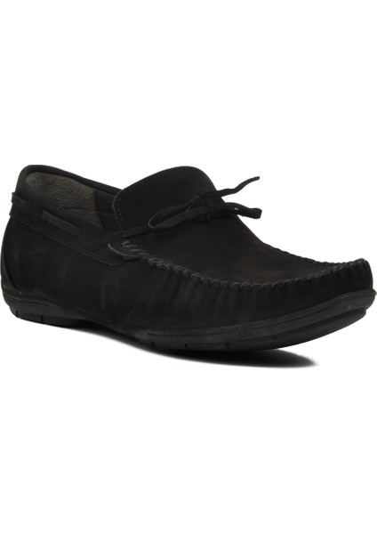Siyah Nubuk Erkek Loafer Ayakkabı