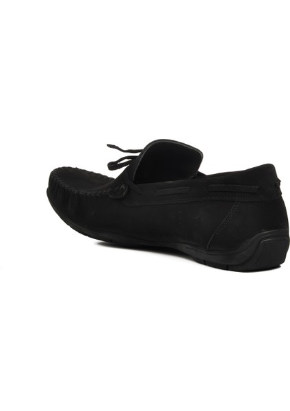 Siyah Nubuk Erkek Loafer Ayakkabı
