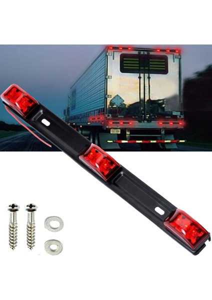 Römork Kuyruk Işık Çubuğu, 14,2 Inç Kırmızı Gümrükleme Tanımlama Kimlik Işaretleme Işığı, Kamyonet Römork Rv Için Braketli (Yurt Dışından) modelleri