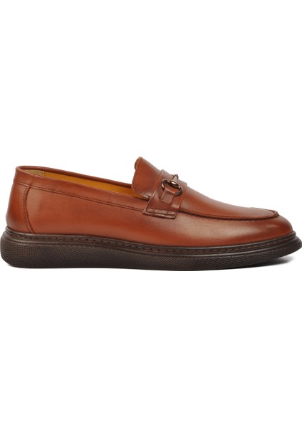 Taba Hakiki Deri Erkek Loafer Ayakkabı