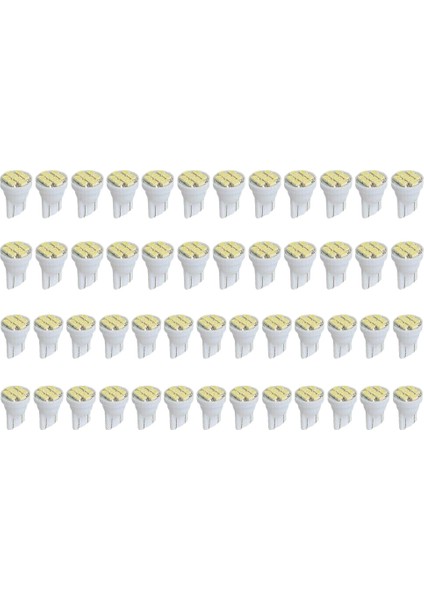 50 Adet T10 8smd Parlak Beyaz LED Iç Ampuller W5W 194 158 168 2825 6000K (Yurt Dışından)