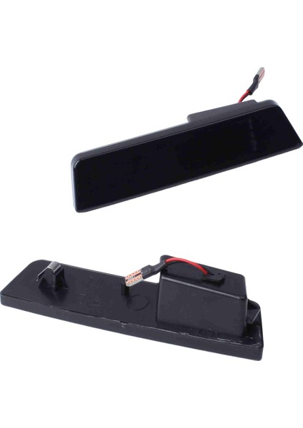Araba Ön LED Yan Çamurluk Reflektör Işaretleyici Lambası Park Uyarı Işığı Dodge Challenger 2007-2014 Için Siyah (Yurt Dışından)