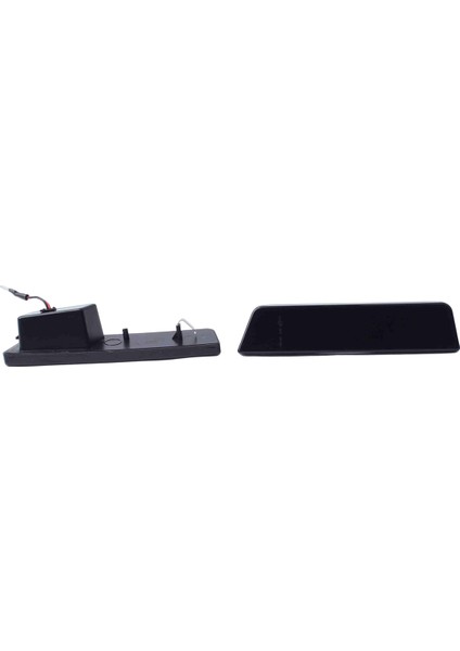 Araba Ön LED Yan Çamurluk Reflektör Işaretleyici Lambası Park Uyarı Işığı Dodge Challenger 2007-2014 Için Siyah (Yurt Dışından)