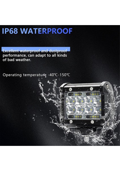 LED Işık Çubuğu, LED Işık Pod'ları 4 Inç 60W 6000LM LED Kamyon Çalışma Işıkları Spot Işıkları Tekne Pikap Atv Utv Rv Için LED Pod'lar (Yurt Dışından)