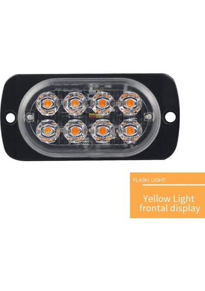 8-Led Flaş Kurtarma Uyarı Strobu Araba Oto Acil Durum Acil Durum Sinyal Lambası Sis Flaş Işığı Sarı (Yurt Dışından) indirimleri