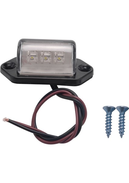 12/24V 3 LED Lisans Plaka Etiketi Işık Tekne Rv Kamyon Römork Iç Adım Lambası (Yurt Dışından)