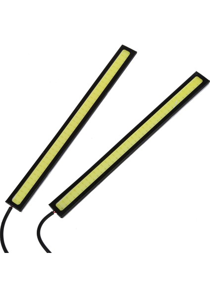 2 x Su Geçirmez LED 12V Şerit Gündüz Sürüş Lambası Drl Araç Sis Gündüz Sürüş Lambası (Yurt Dışından)