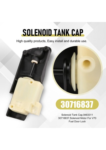 Araba Yakıt Kapı Kilidi Dolum Flap Solenoid Motor Volvo V70 S60 S80 XC70 XC90 9483311 30716837 30612856 Depo Kapağı (Yurt Dışından) indirimleri