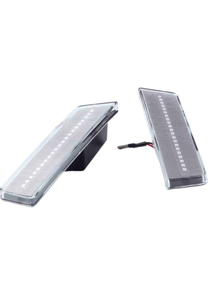 Araba Ön LED Yan Çamurluk Reflektör Işaretleyici Lambası Park Uyarı Işığı Dodge Challenger 2007-2014 Için Şeffaf (Yurt Dışından)