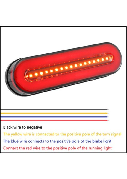 12-24V Su Geçirmez Kamyon LED Arka Lambası Arka Lamba Stop Ters Göstergesi Sis Farları Römork Kamyon Araba Arka Lambası (Yurt Dışından)