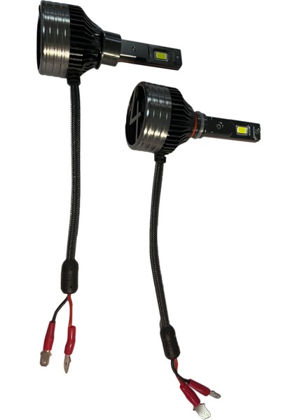 H1 LED Far Ampulleri 12000LM 120W 6000K Son Derece Parlak Çift Isı Borusu Tasarımlı LED Farlar 2'li Paket (Yurt Dışından)
